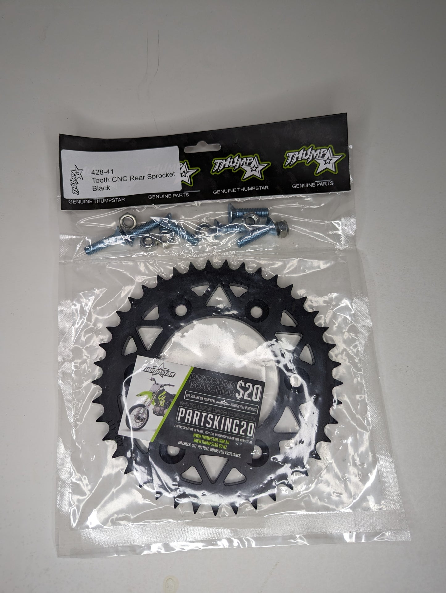 Aftermarket 41T CNC rear sprocket V5 – high-performance motocross and off-road bike part