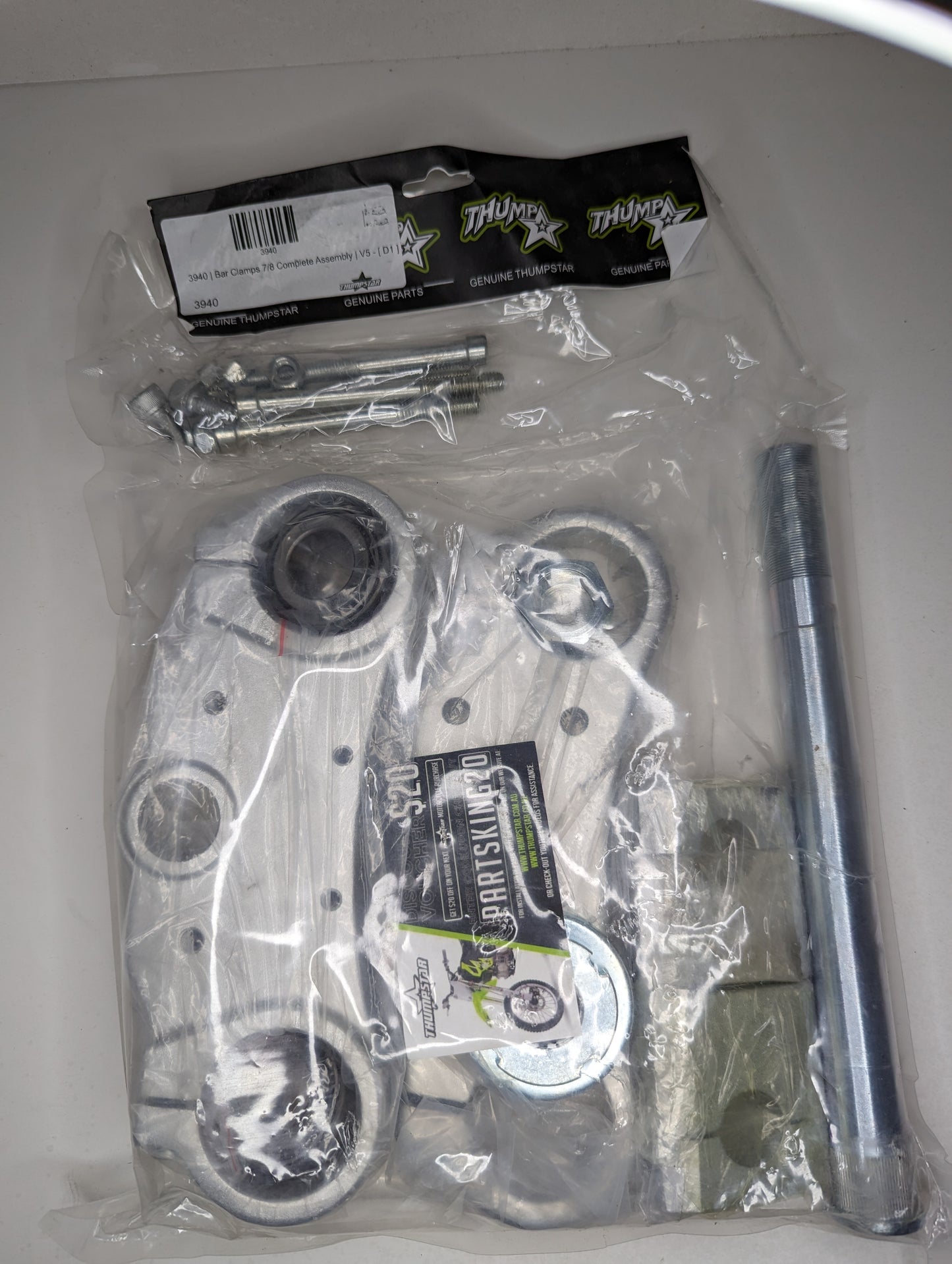 Triple clamp assembly V5 models TS-3940 – durable steering component for pit bikes and motocross bikes