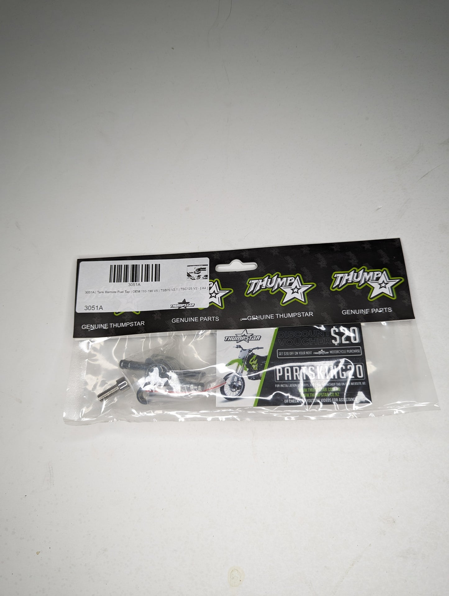 Thumpstar TS-3051 Fuel On/Off Switch TSK for dirt bikes and off-road motorcycles