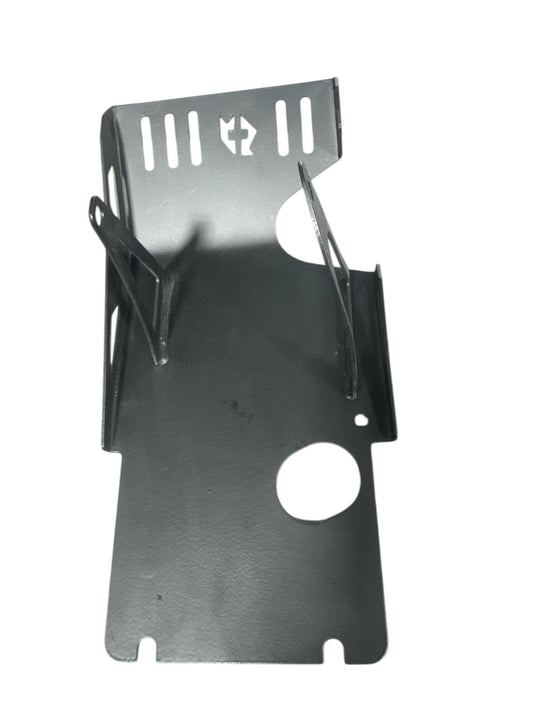 Heavy-duty skid plate TSK70 (TS-3921-B) installed on an off-road ATV for underbody protection