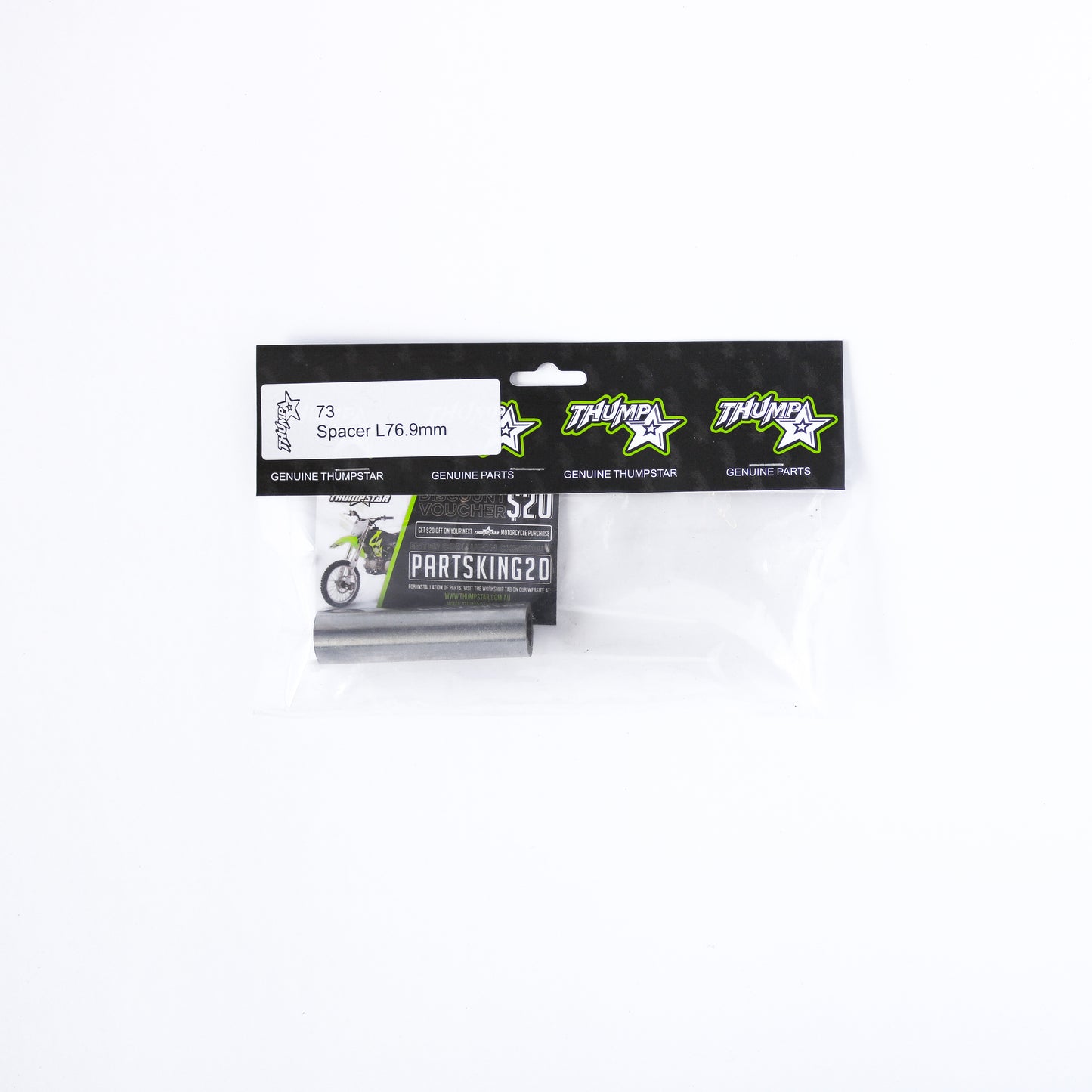 Thumpstar TS-73 Spacer L76.9mm OD20mm ID12mm for dirt bikes and off-road motorcycles