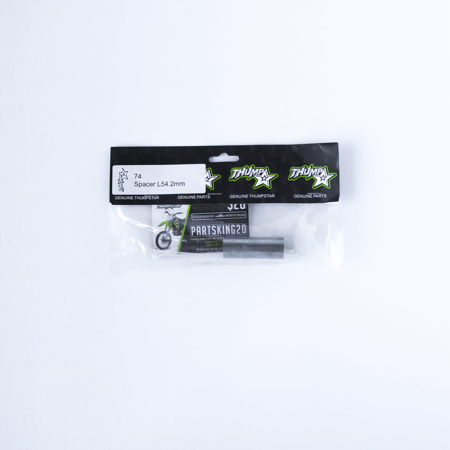 Thumpstar TS-74 Spacer L54.2mm OD20mm ID12mm for dirt bikes and off-road motorcycles