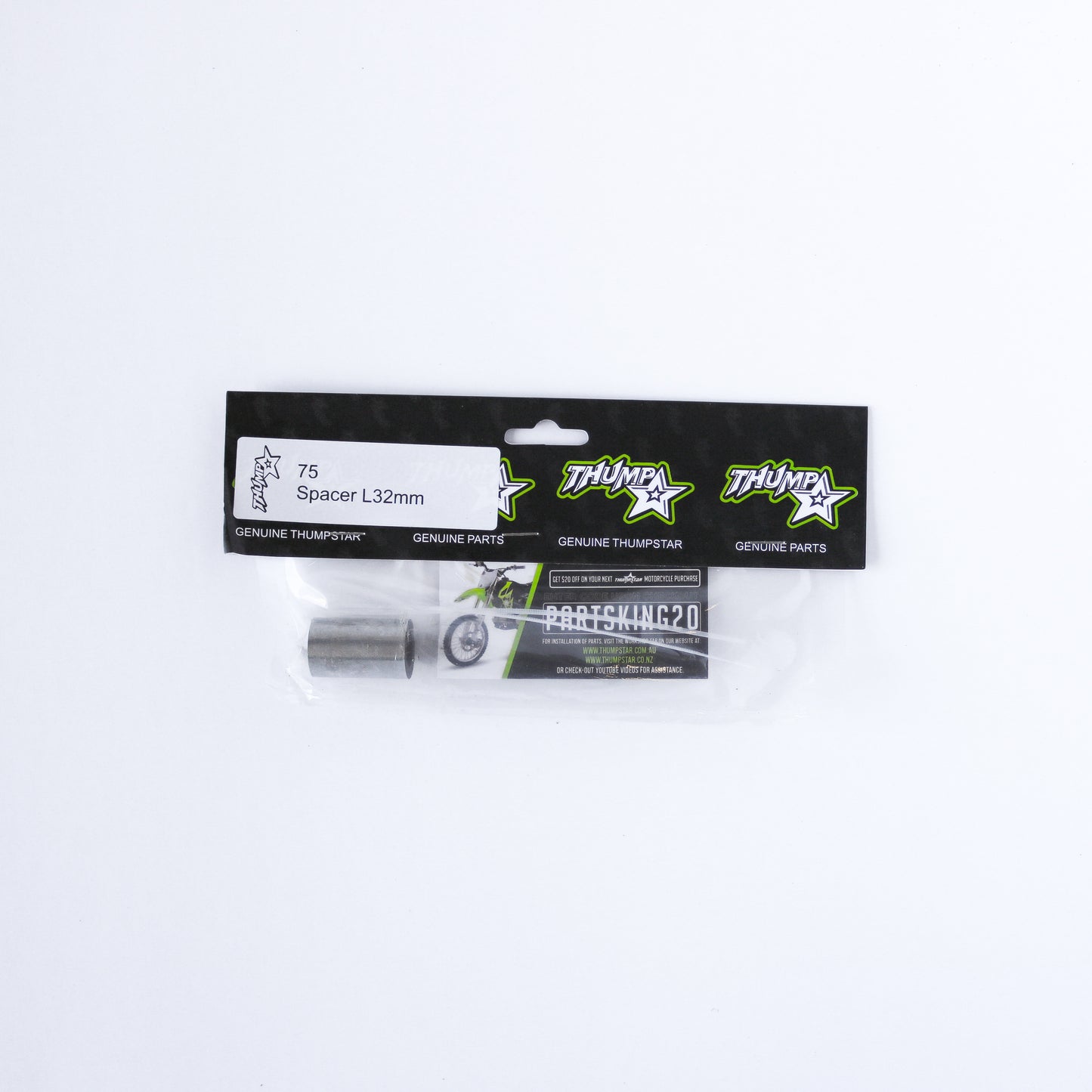 Thumpstar TS-75 Spacer L32mm OD20mm ID12mm for dirt bikes and off-road motorcycles