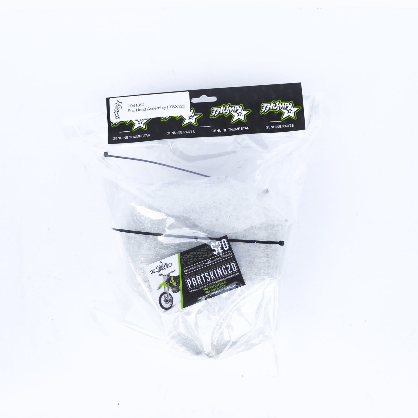 Thumpstar TS-P041394 Full Head Assembly 125CC TSK for dirt bikes and off-road motorcycles
