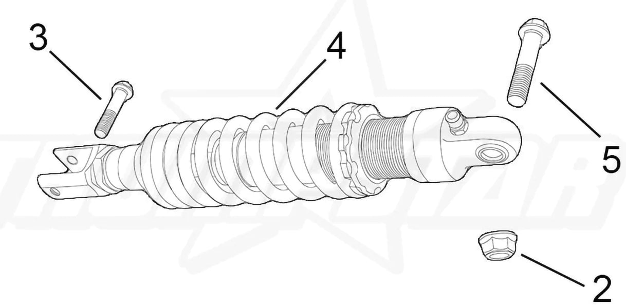 Rear Shock 350MM | TS-3862