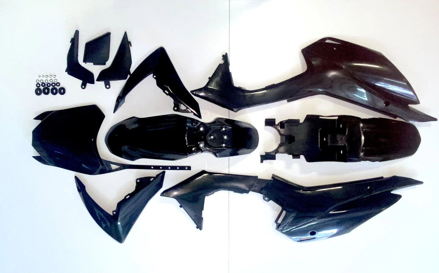 2013-2018 CRF110 plastic kit in black TS-TDM-PLS010BK – durable aftermarket body panels for pit bikes