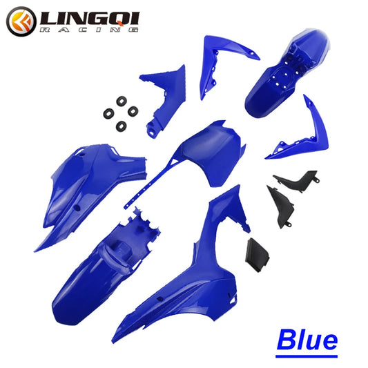 2013-2018 CRF110 plastic kit in blue TS-TDM-PLS010BLU – durable aftermarket body panels for pit bikes