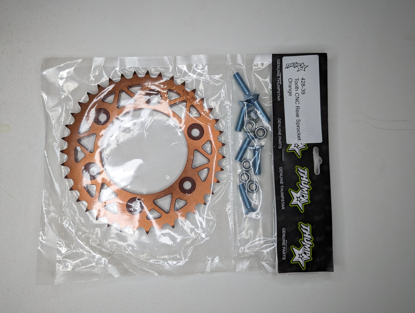Pit bike 39T CNC rear sprocket V5 – high-performance drivetrain upgrade