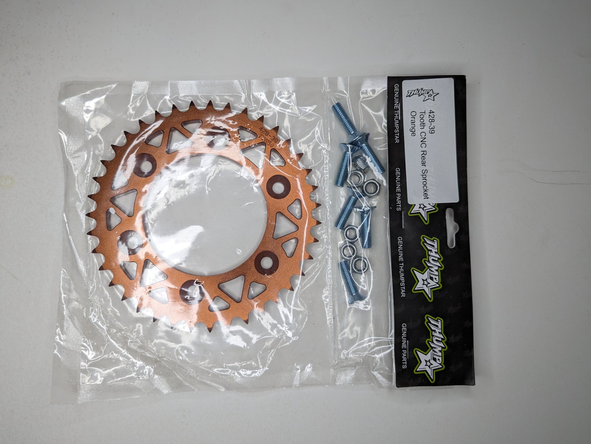 Pit bike 39T CNC rear sprocket V5 – high-performance drivetrain upgrade