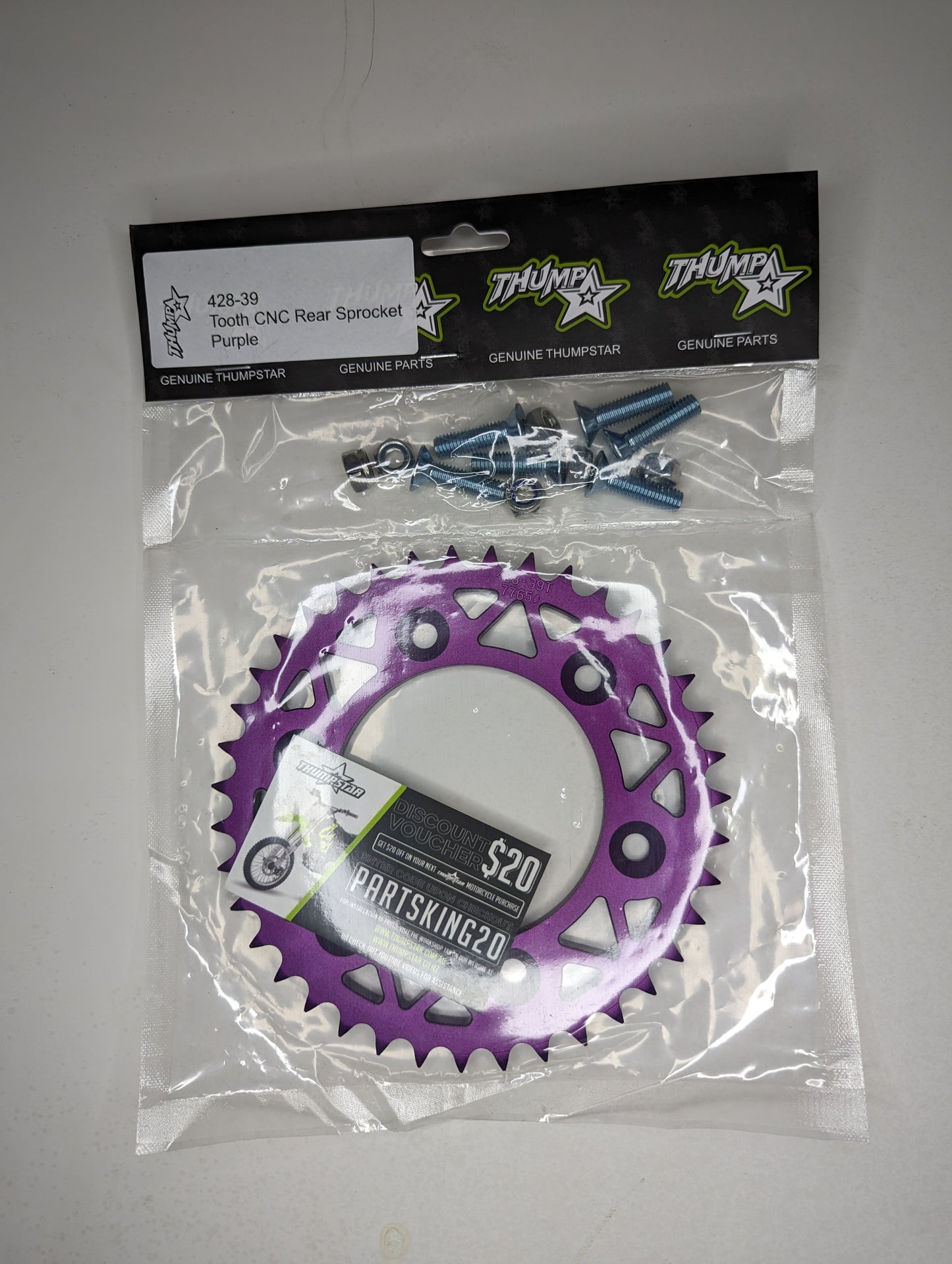 V5 39-tooth CNC rear sprocket – durable replacement for pit bikes and dirt bikes