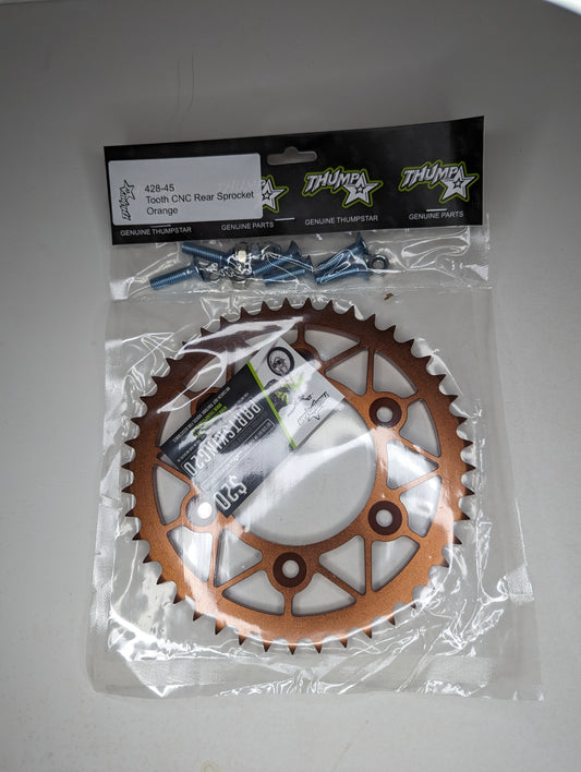 V5 45-tooth CNC rear sprocket – durable replacement for dirt bikes and pit bikes