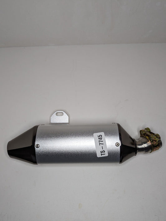 Muffler with spark arrestor insert V5 models TS-7745 – high-performance aftermarket exhaust for pit bikes and motocross bikes