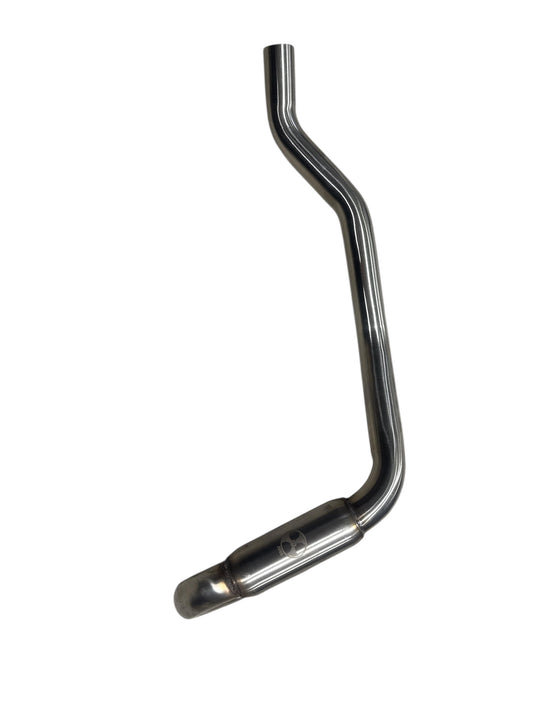 Stainless steel exhaust header pipe for V5 models, TS-3988, with 28/45/35mm outer diameters