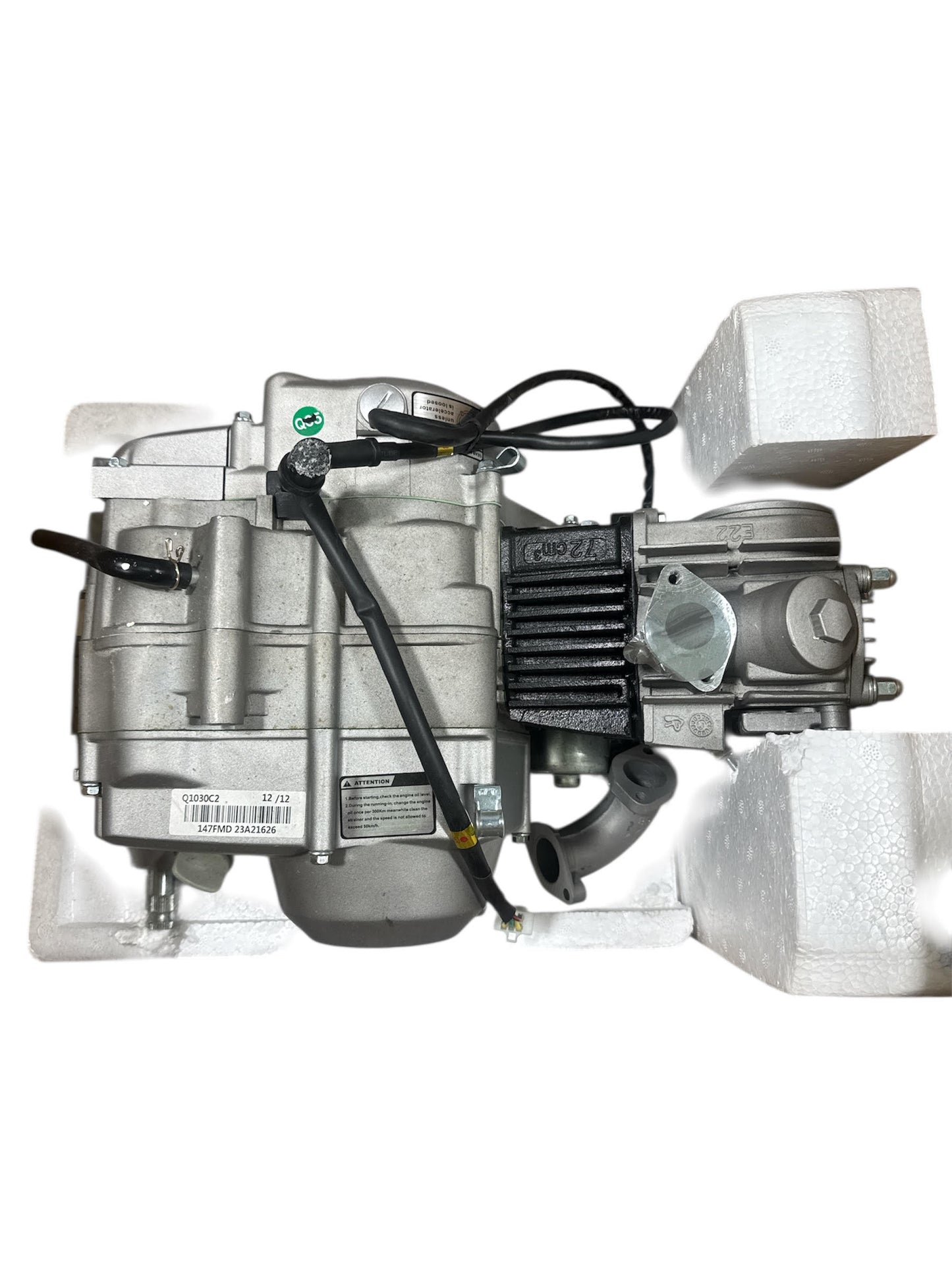 Thumpstar 70CC complete engine assembly TS-3810, ideal for dirt bike engine rebuilds