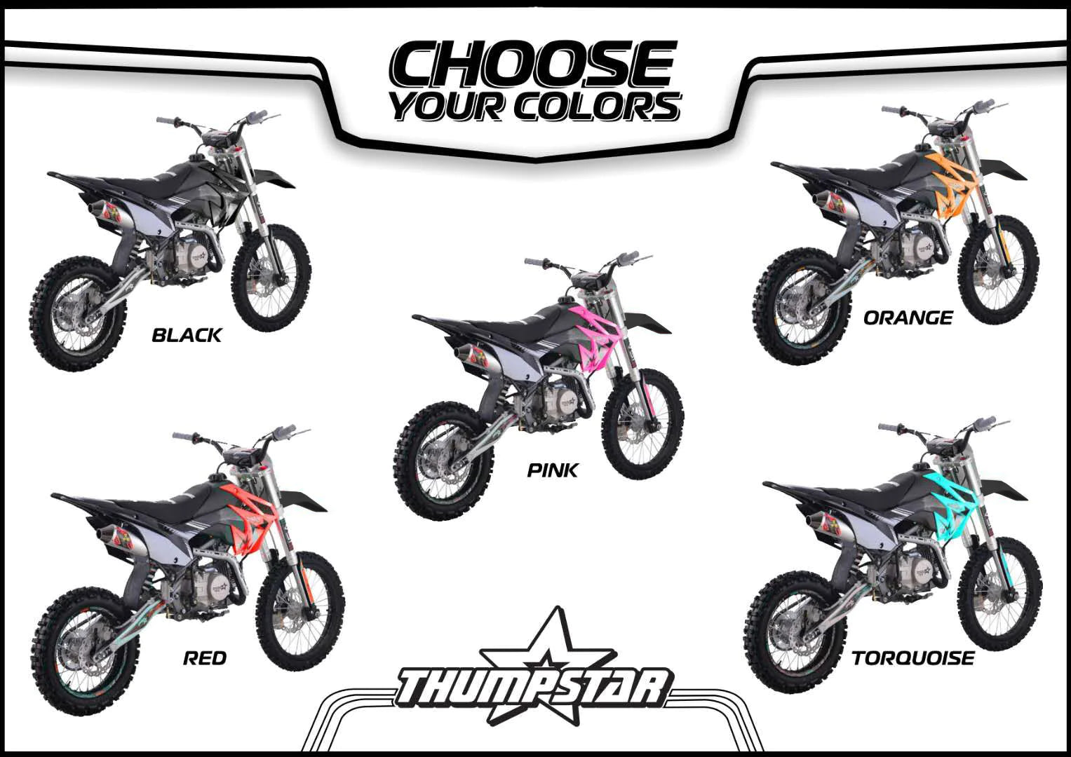 Thumpstar TS-3848 Colour Change Kit V5 Models TSK for dirt bikes and off-road motorcycles