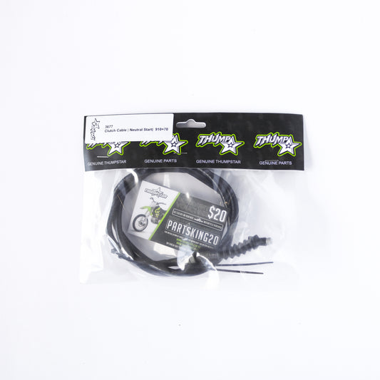 Thumpstar TS-3677 V5 Clutch Cable with Neutral Start 910 + 70mm for dirt bikes and off-road motorcycles