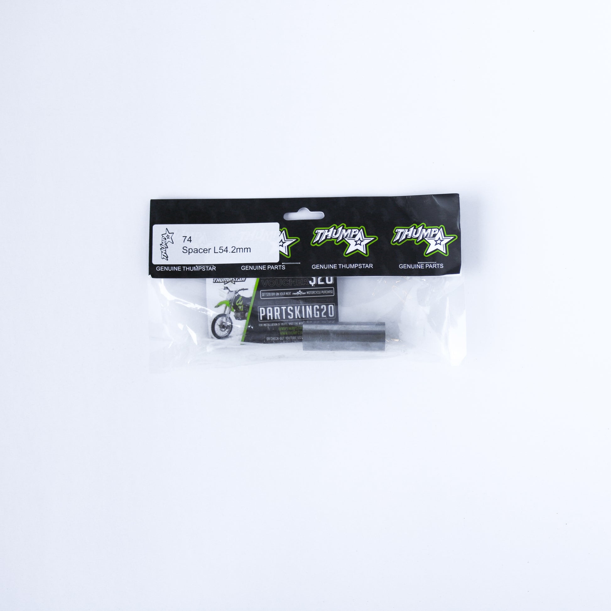Thumpstar TS-74 Spacer L54.2mm OD20mm ID12mm for dirt bikes and off-road motorcycles