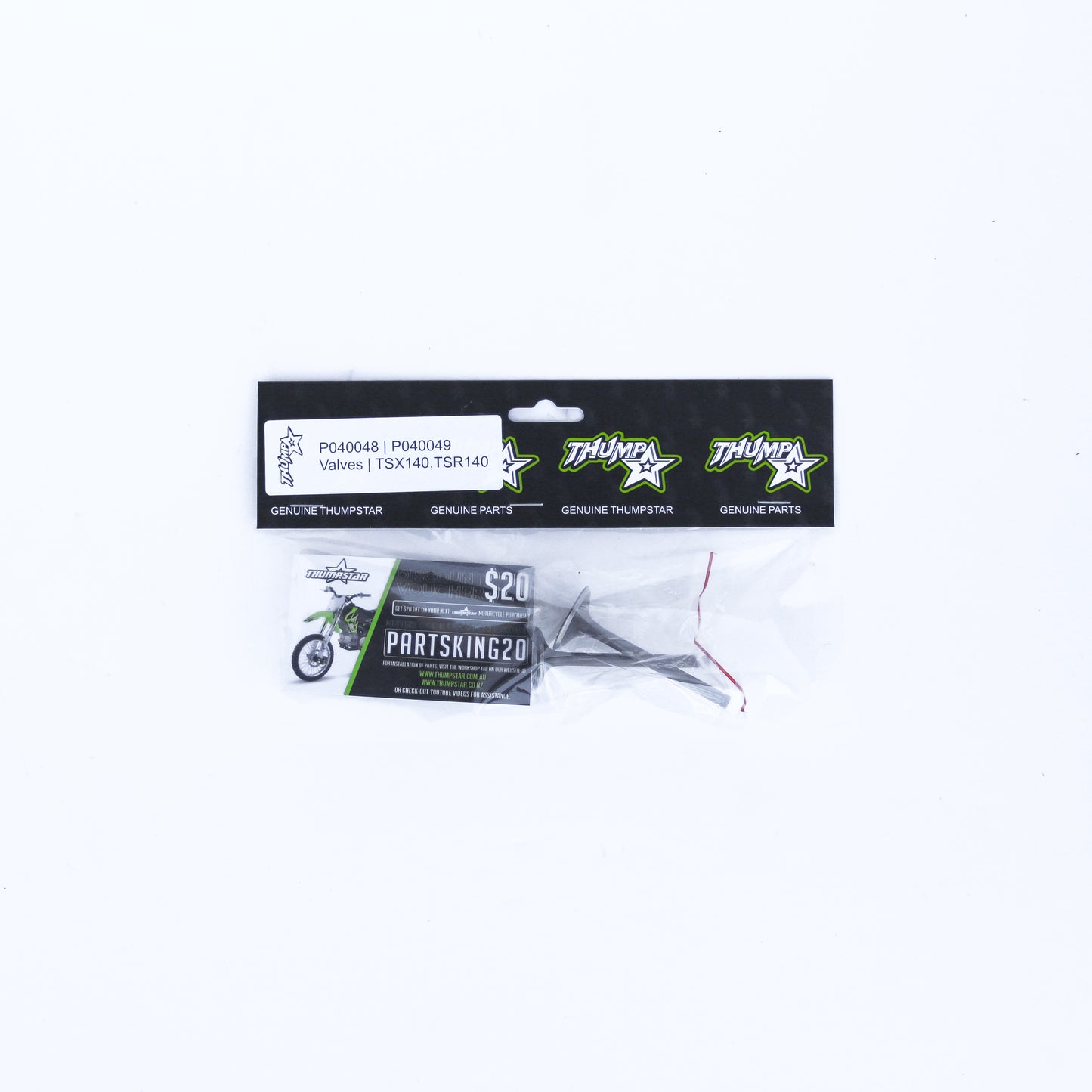 Thumpstar TS-VA140 140CC Valve Kit TSK for dirt bikes and off-road motorcycles