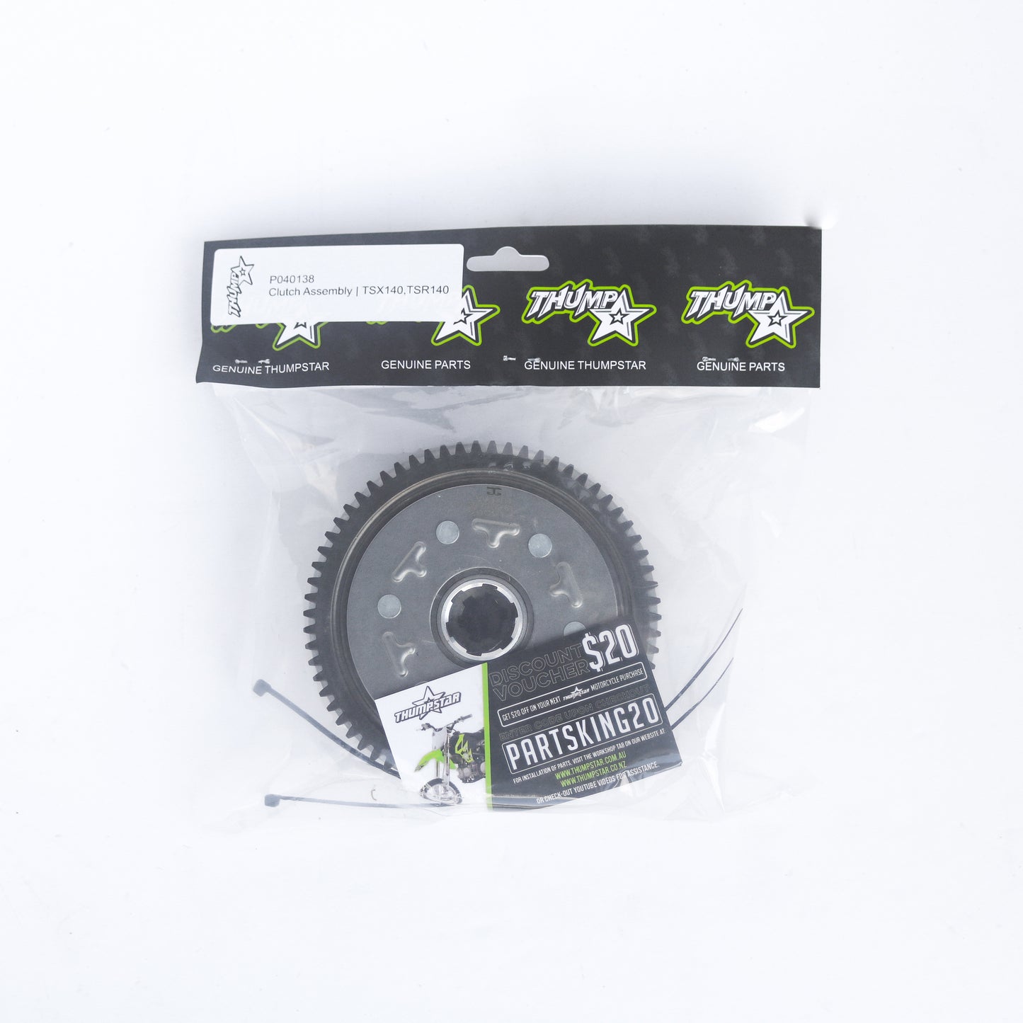 Thumpstar TS-P040138 Clutch Assembly 140CC TSK for dirt bikes and off-road motorcycles