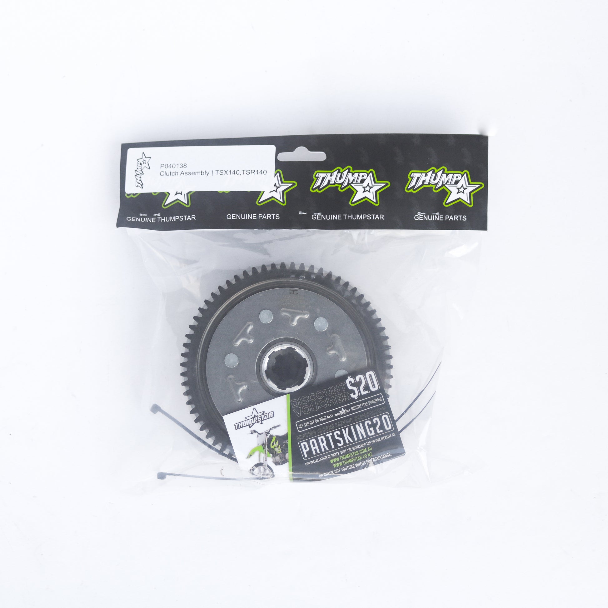 Thumpstar TS-P040138 Clutch Assembly 140CC TSK for dirt bikes and off-road motorcycles