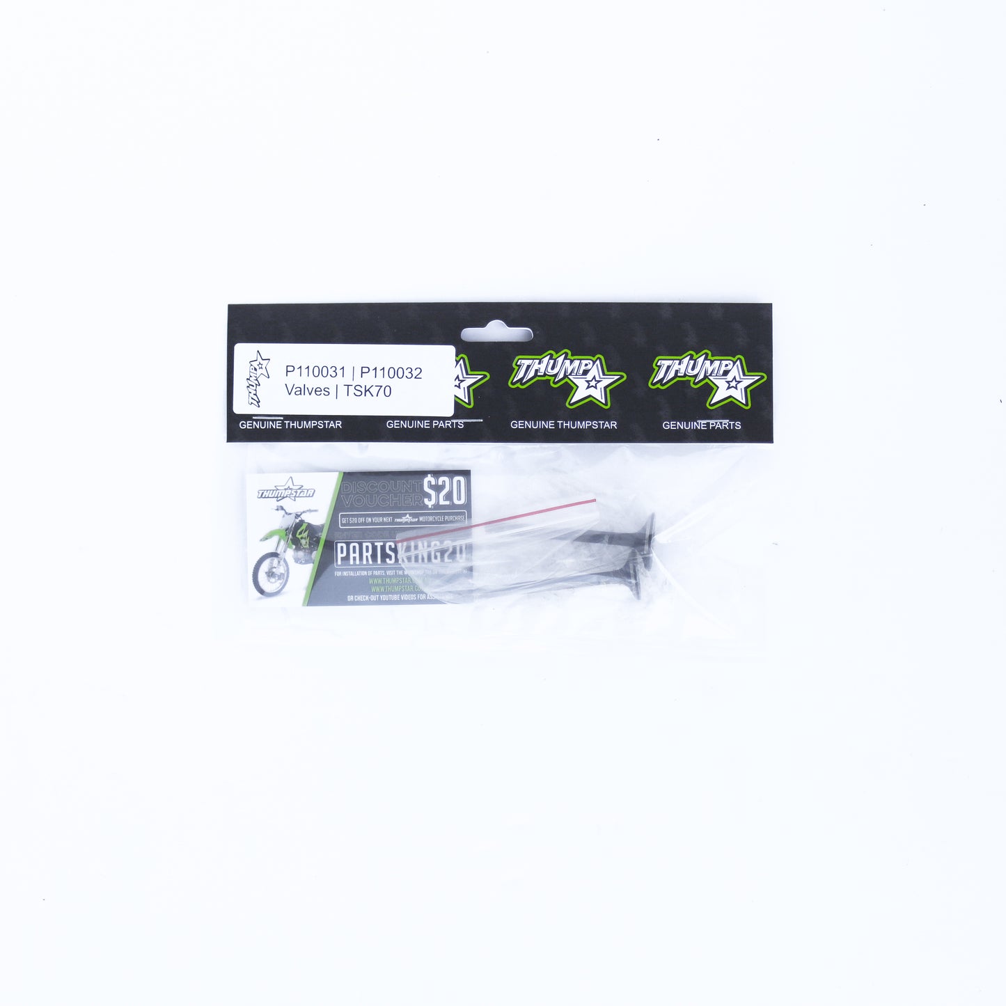 Thumpstar TS-VA70K 70CC Valve Kit TSK for dirt bikes and off-road motorcycles