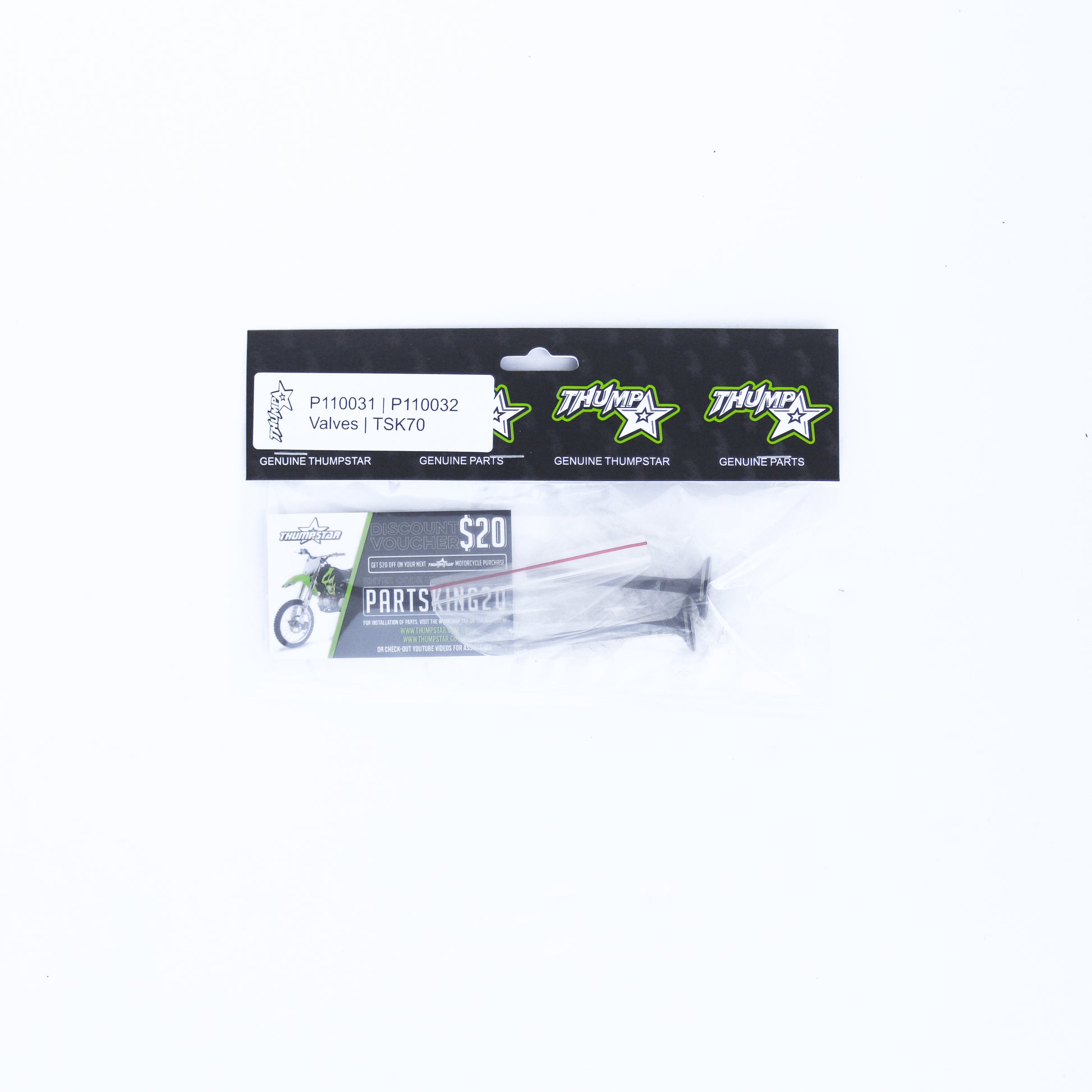 Thumpstar TS-VA70K 70CC Valve Kit TSK for dirt bikes and off-road motorcycles