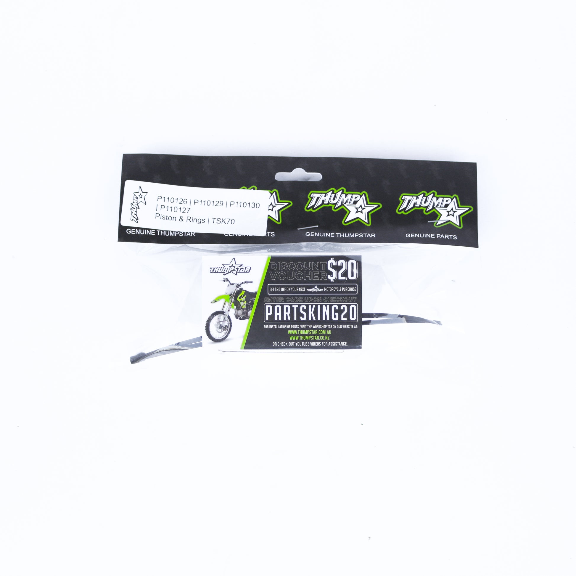 Thumpstar TS-PR70K 70CC Piston & Rings Set TSK for dirt bikes and off-road motorcycles